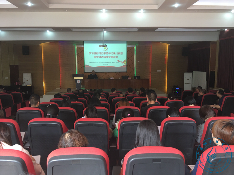 沈邦兵在武胜宣讲